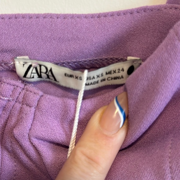 Zara purple bodycon dress size XS NWT - Picture 3 of 5